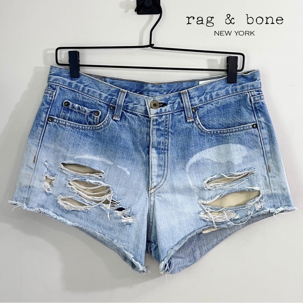 Rag & Bone Ombré Denim Shorties